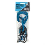 3PK Tie Down Bungee Stretch Cord 18in Blue