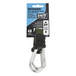 Tie Down Flat Stretch Cord With Snap Hook 3 / 4in x 15ft