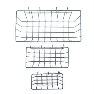 3PC Wire Baskets for Pegboard
