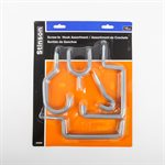 10PC Screw-In Storage Hooks Assorted