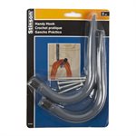 Wall Mount Tubular Handy Hook 4in 2Pk