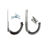 Wall Mount J Hooks 50 Lb Capacity 2pk