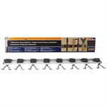 Wall Mount Rack With 8 Grip Hooks 36in