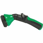 One Touch Hose Nozzle Sprayer Metal Flow Control 2 Pattern Green