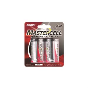 2PK Mastercell Alkaline Battery D