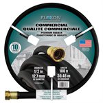 Water Hose Professional All Weather Rubber 1 / 2in x 100ft Black
