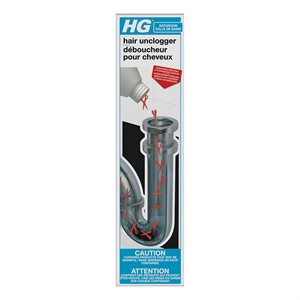 HAZ HG 2-Component Bathroom Drain Cleaner / Hair Unclogger Kit