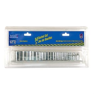 Socket Set 12pc ½in Dr. (Shallow) SAE