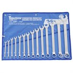 14PC Combination Wrench V-Groove SAE Set