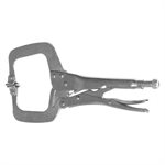 Locking C-Clamp Pliers With Swivel Pads 11in