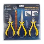 3PC Mini Pliers Assorted Set