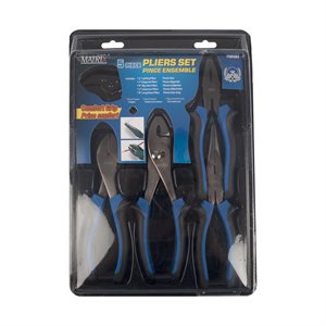 5PC Pliers With Comfort Grip Set