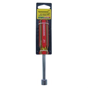 Nut Driver ½in x 3-¼in Red handle 1per