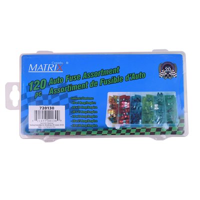120PC Auto Plug-In Fuses Kit Assorted