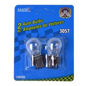 2PK Mini Bulb Automotive No.3057 Clear