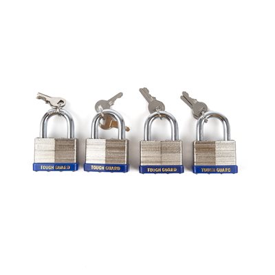 4PC Padlock Laminated 50mm Key Alike