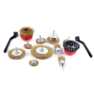 13PC Wire Wheel & Cup Brushes Kit