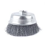 Crimped Wire Cup Brush 4in Shank 5 / 8in