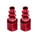 Red Plug ¼in FNPT ¼in 2pk