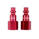 Red Plug ¼in FNPT ¼in 2pk