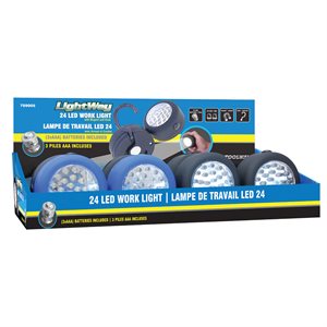 LED Mini Worklight with Magnet & Swivel Hook 3 x AAA Batteries