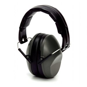 Hearing Protection NRR 22db Low Profile Headband Earmuffs Gray