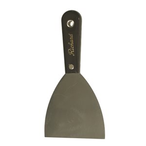 Putty Knife 2in Flex Carbon Steel Black Handle