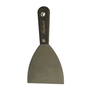 Putty Knife 1 ½in Flex Carbon Steel Black Handle