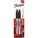 2PK Permanent Marker Fine Tip Black