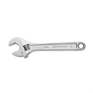 Adjustable Wrench 8in Chrome Carded