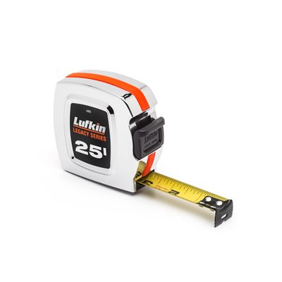 Tape Measure 25ft x 1in Classic Chrome