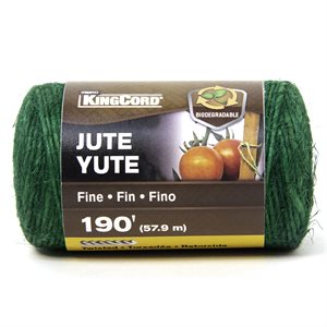 Twisted Jute Twine Fine 190' Green