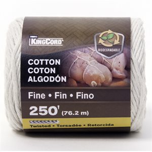 Twisted Cotton Twine Fine Butcher #21 x 250' Natural