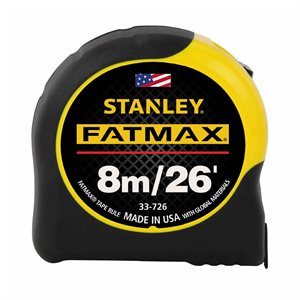 Ruban à Mesurer 26Pd / 8m x 1 ¼po Fatmax De Stanley 33-726
