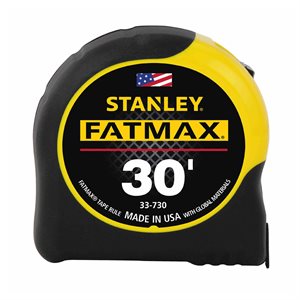 Ruban à Mesurer 30pieds x 1 ¼po Fatmax De Stanley 33-730