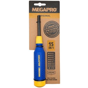 Megapro Tournevis Original 15-en-1 Multi-Embouts (Sur Carte)