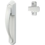DX Storm Door Pull Handle Set W / Back Plate White