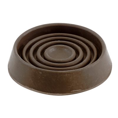 Round Cup Brown Rubber 1-¾In 4 / Cd
