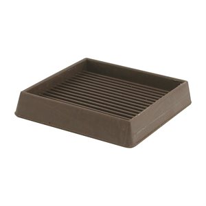 Square Cup Brown Rubber 3in 4 / Card