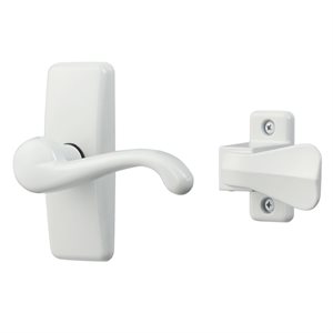 GL Storm Door Lever Set White