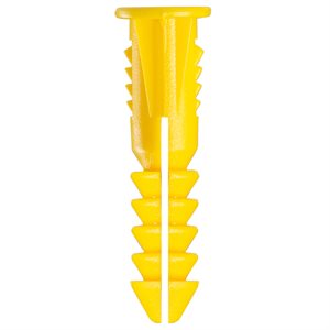 Wall Plug 4-6-8X1in 20Per Yellow (009C)