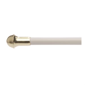 Cafe Curtain Rod 7 / 16in 28-48in White