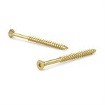 Screw Flat Head Socket Wood N°8 x 1in 100 / Pk Brass