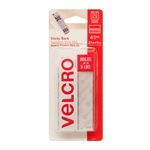 Velcro® Sticky Back Strips 3½in x 3 / 4in White 4PC