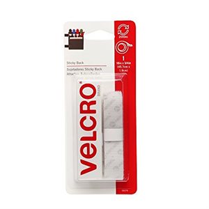 Velcro® Sticky Back Tape ¾in x 18ft White