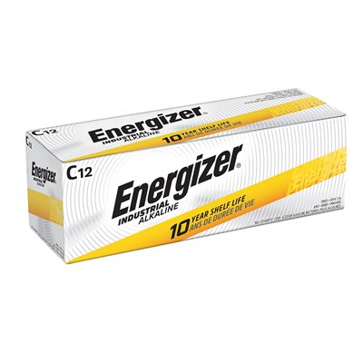 1PK Energizer Industrial Alkaline C Battery