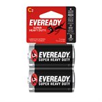 2PK Eveready Super Heavy Duty C Battery