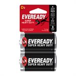 2PQ Piles Eveready Ultra-Résistantes D