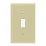 Toggle Switch Wall Plate 1-Gang Ivory