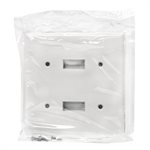 Toggle Switch Wall plate 2-Gang White